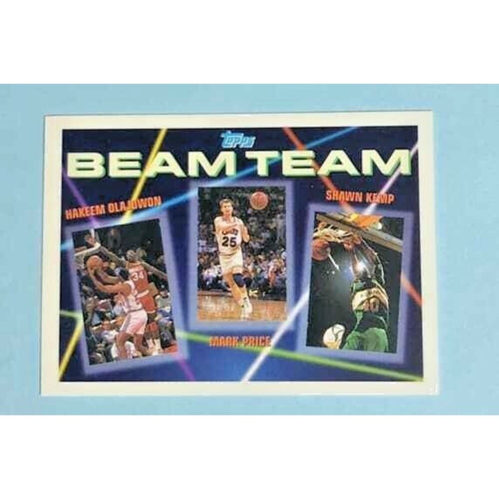 1993-94 Topps Beam Team Hakeem Olajuwon, Mark Price & Shawn Kemp Card #5